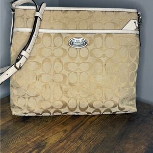 Coach Tan Signature Crossbody Bag